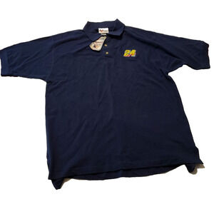 Chase Authentic Blue Jeff Gordon Nascar Polo Shirt Top Size Large NWT